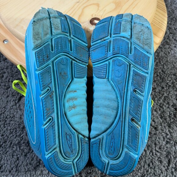 Altra Torin 3.5 Running Shoe Women Sz 8.5 Blue Yellow Zero Drop Barefoot Sneaker - Picture 8 of 9